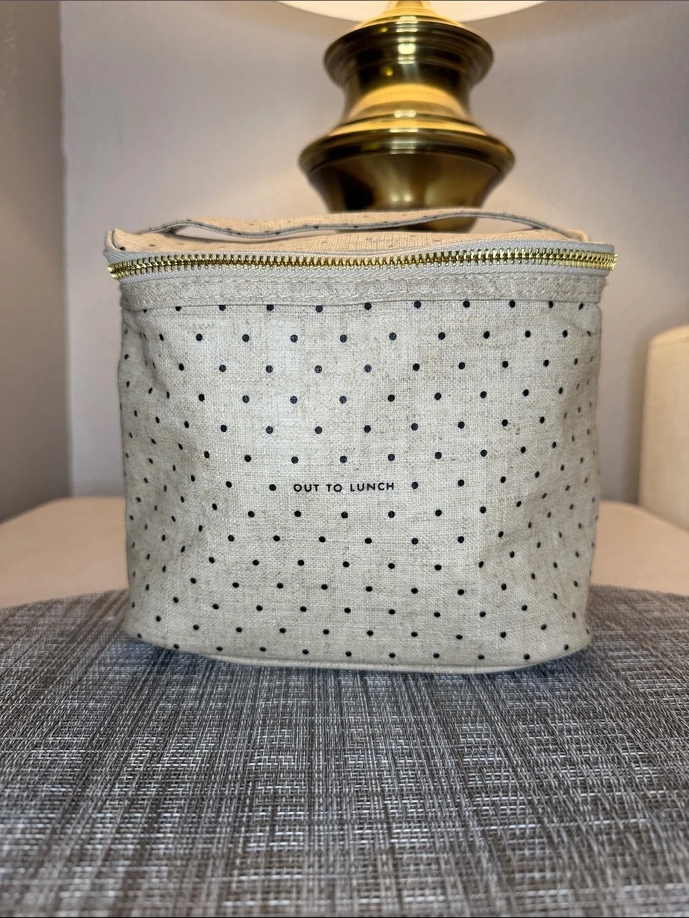 kate spade Cream Polka Dot Lunch Box